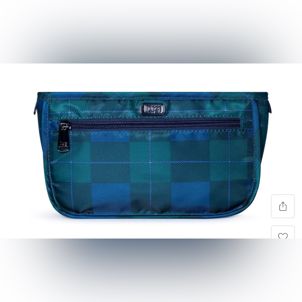 Lug Parasail Cosmetic Case in Pop Plaid Navy